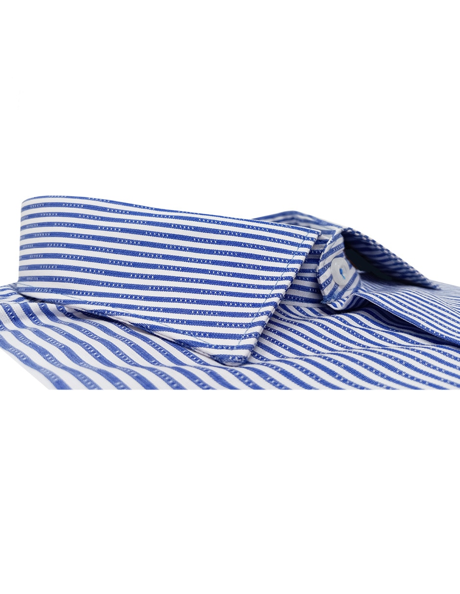 Camisa de vestir de algodón manga larga para hombre