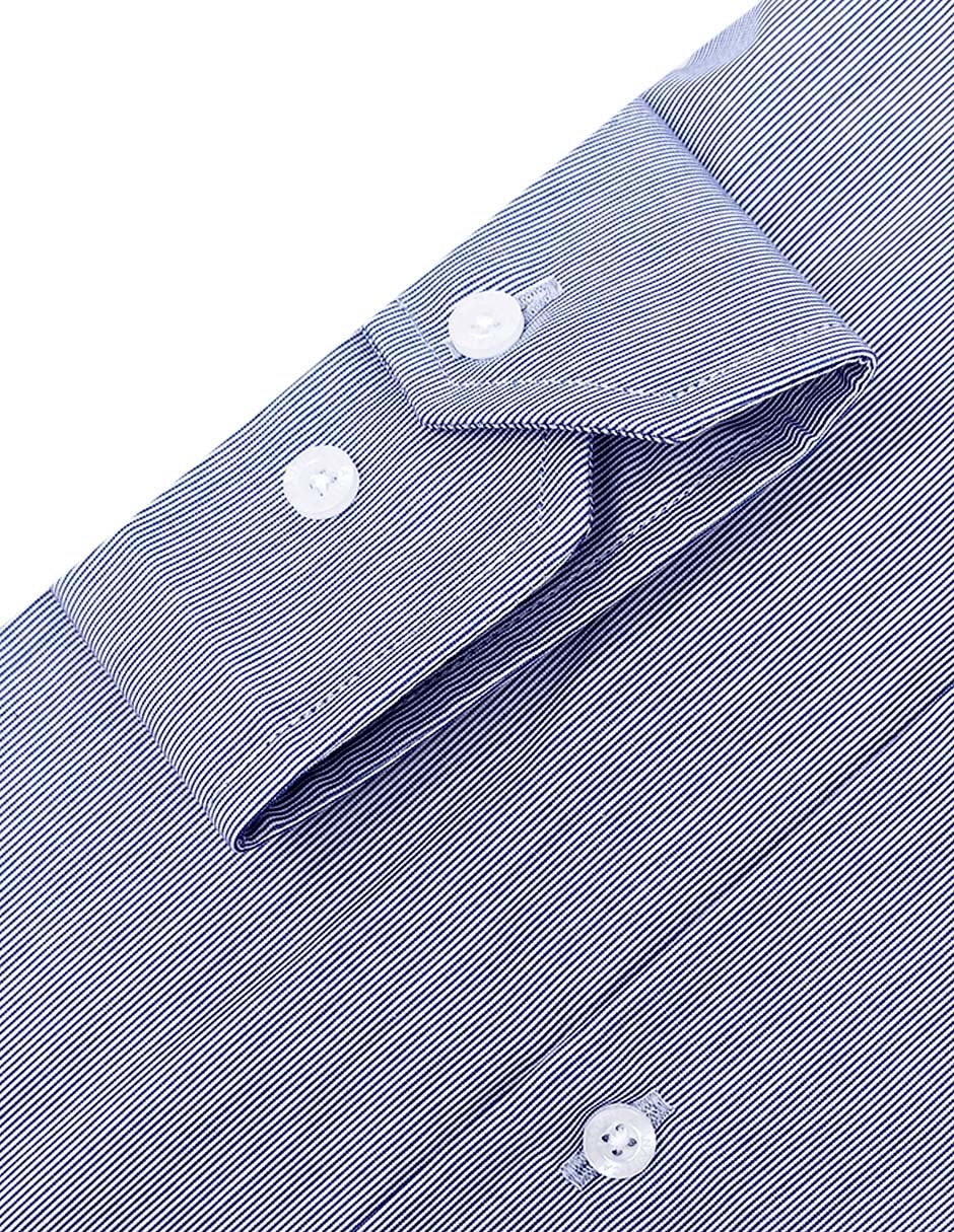 Camisa formal nautica de algodón manga larga para hombre