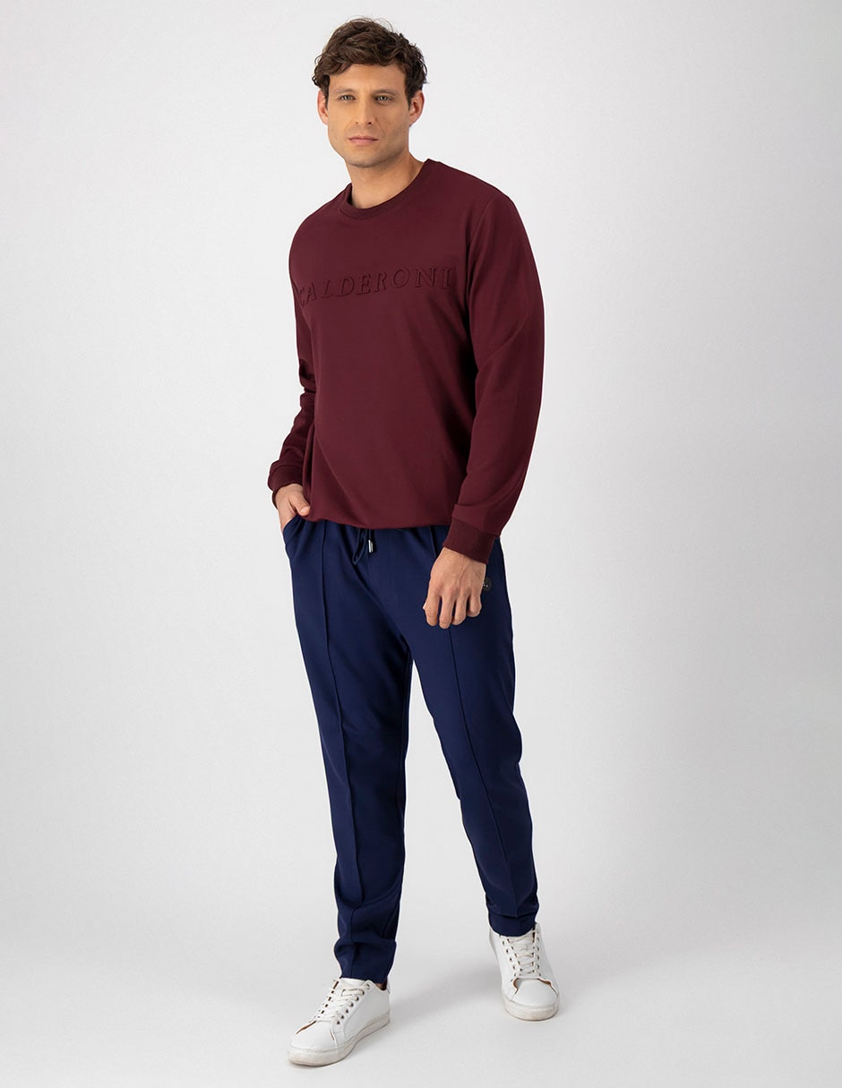 Suéter Calderoni Cuello Redondo Para Hombre