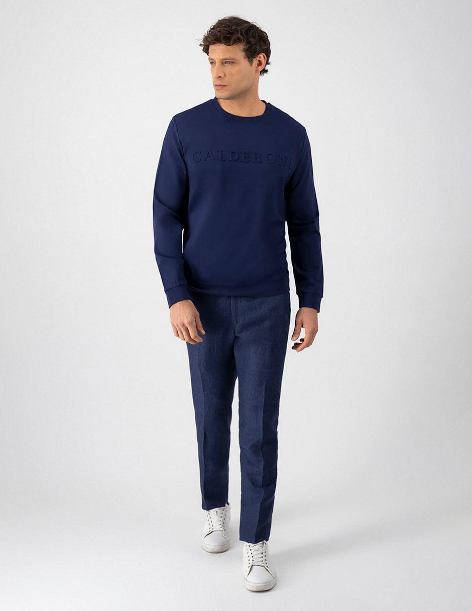 Suéter Calderoni cuello redondo para hombre