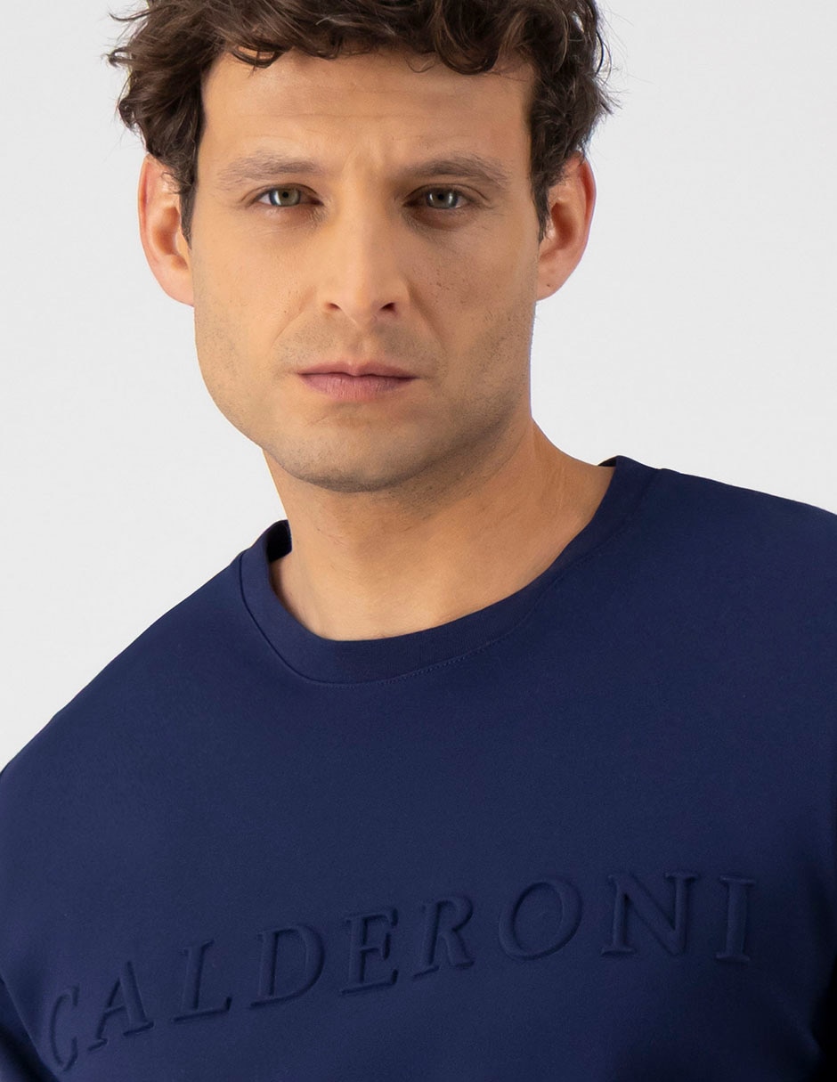 Suéter Calderoni cuello redondo para hombre