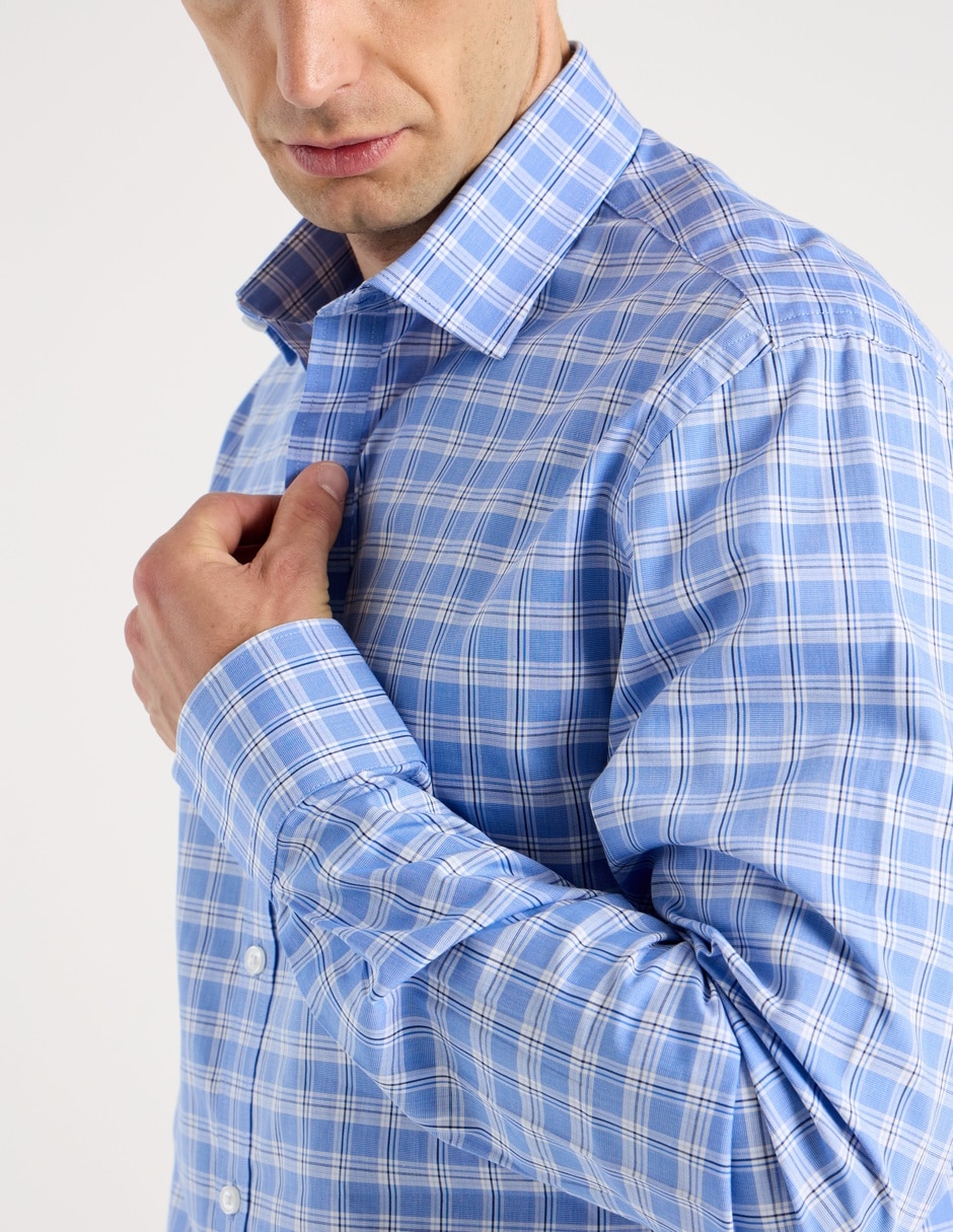 Camisa formal tommy hilfiger de algodón manga larga para hombre