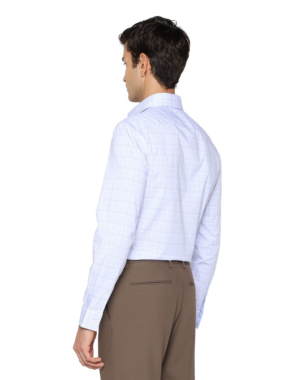 Camisa de vestir de algodón manga larga para hombre 3