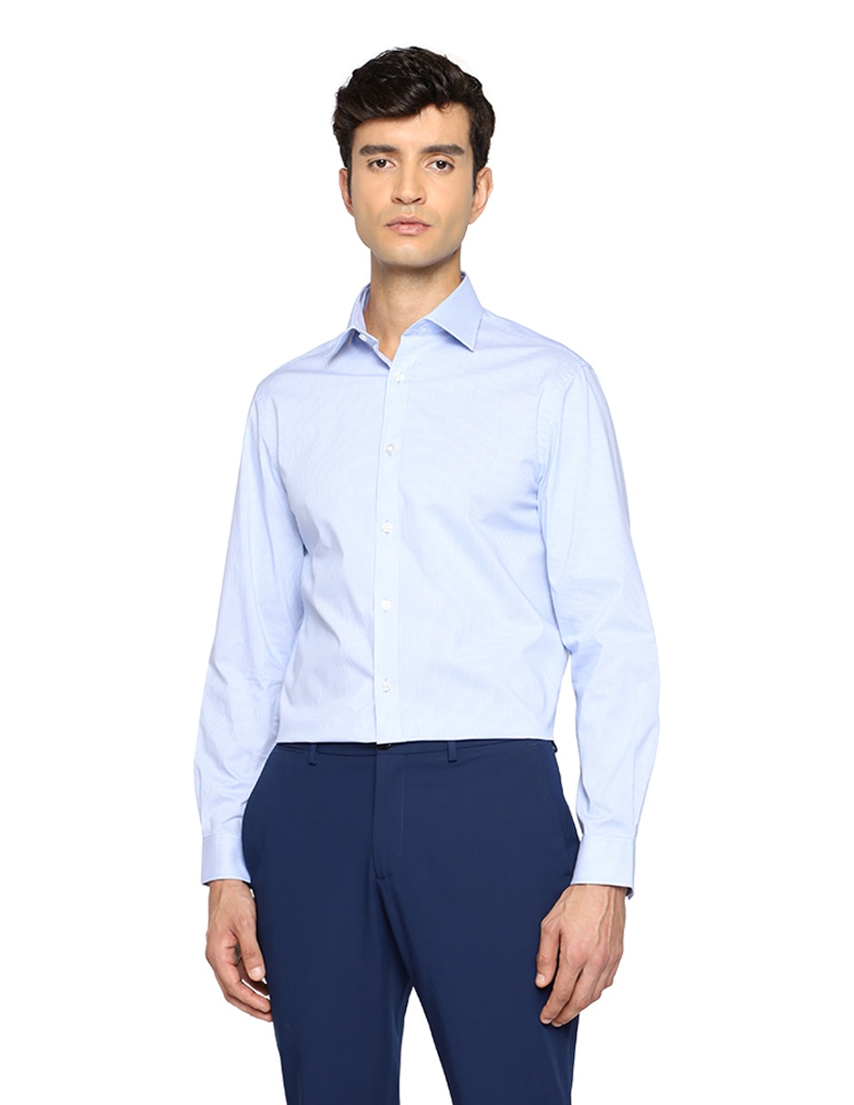 Camisa de vestir de algodón manga larga para hombre Camisa de vestir de algodón manga larga para hombre