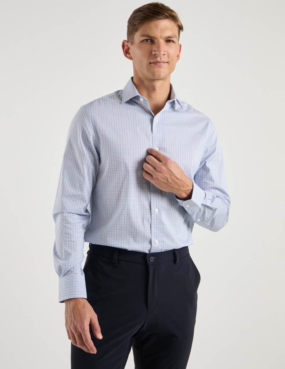 Camisa formal hilfiger de algodón manga larga para hombre 2