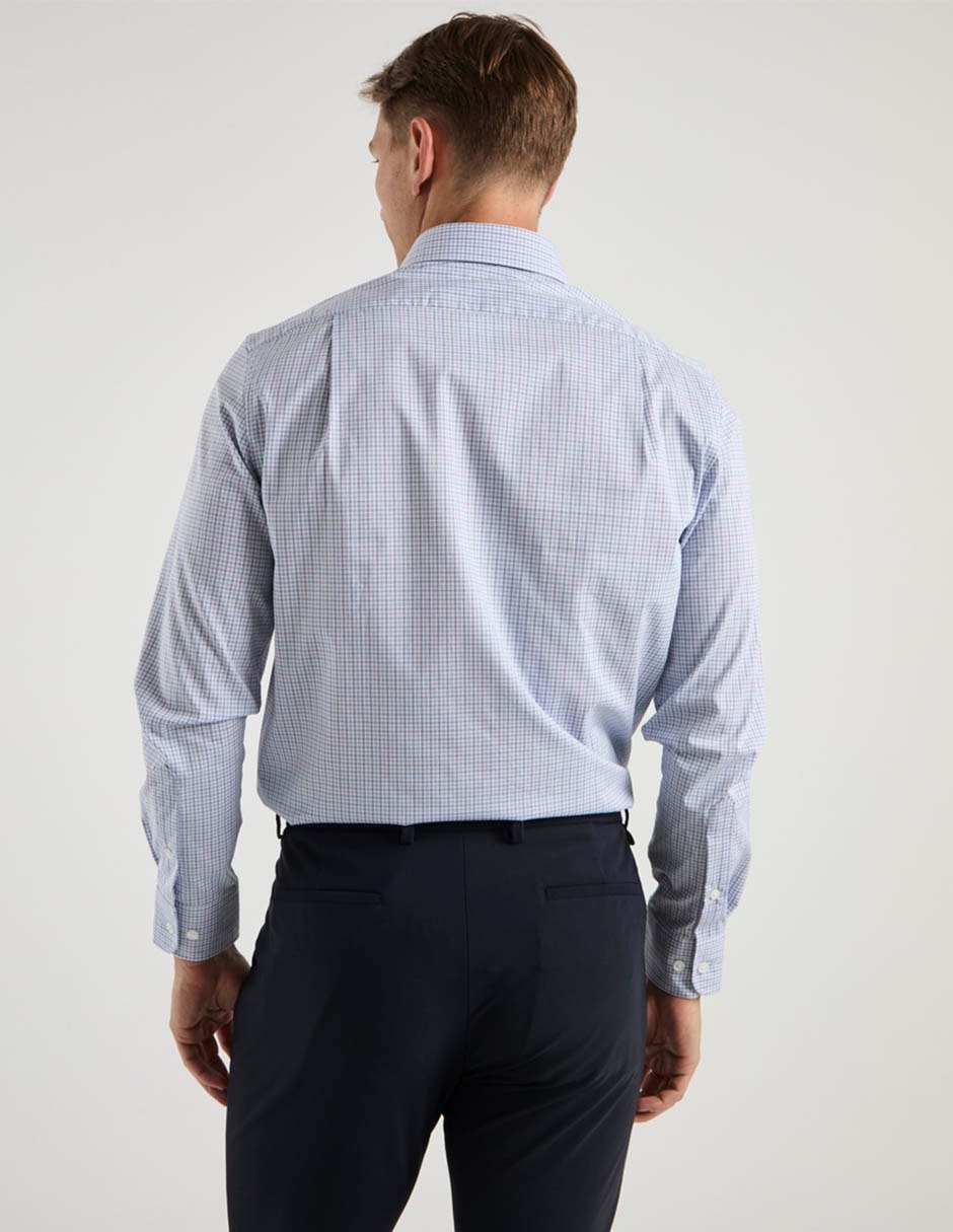 Camisa formal hilfiger de algodón manga larga para hombre 6