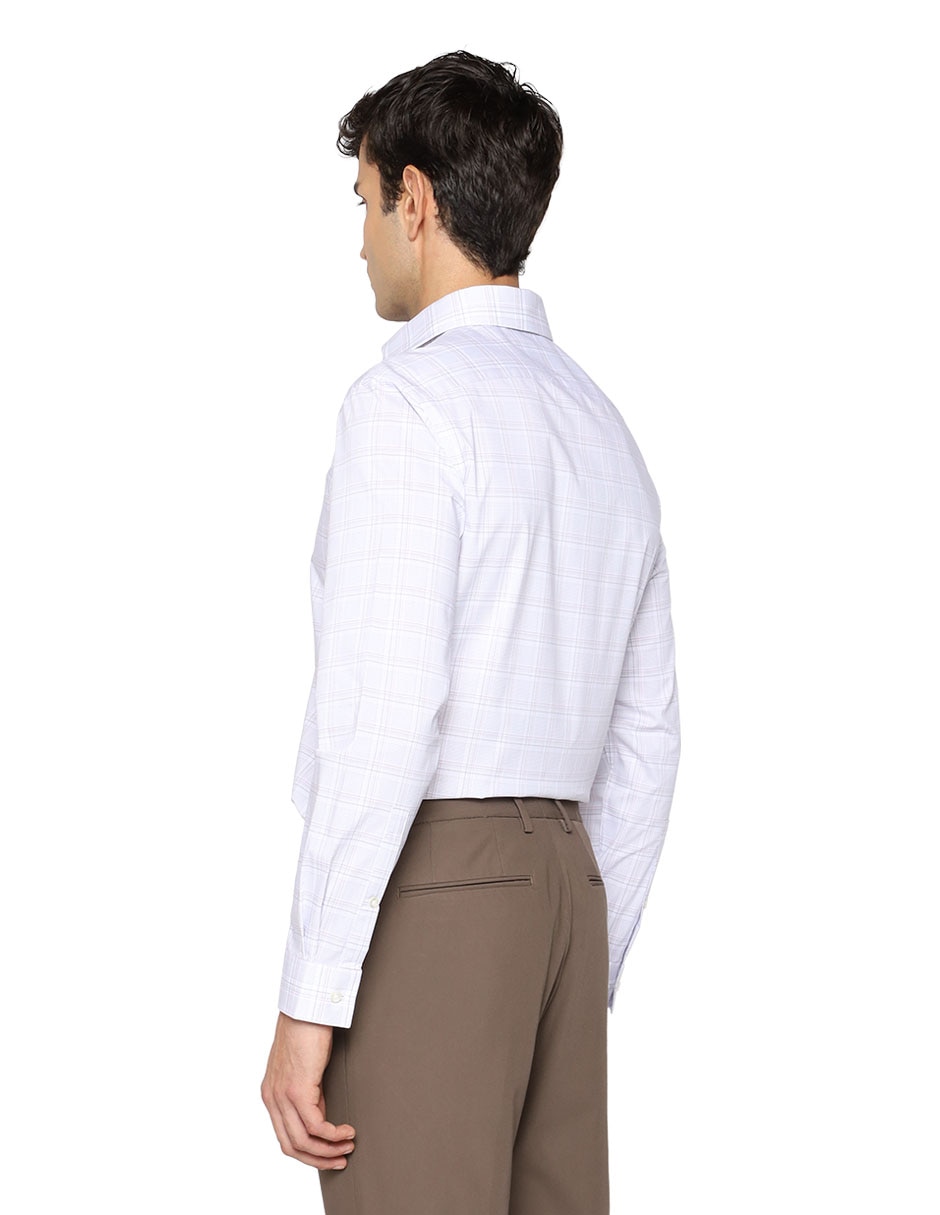 Camisa de vestir de algodón manga larga para hombre 3