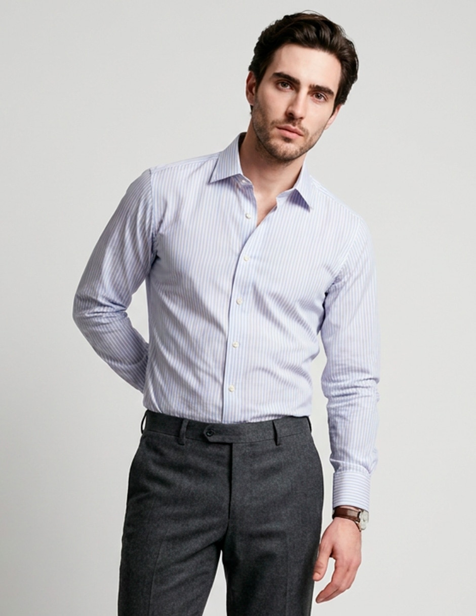 Camisa de vestir brooks brothers manga larga para hombre