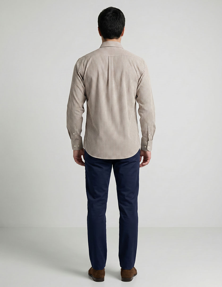 Camisa formal brooks brothers manga larga para hombre