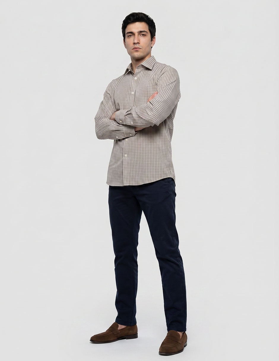 Camisa formal brooks brothers manga larga para hombre