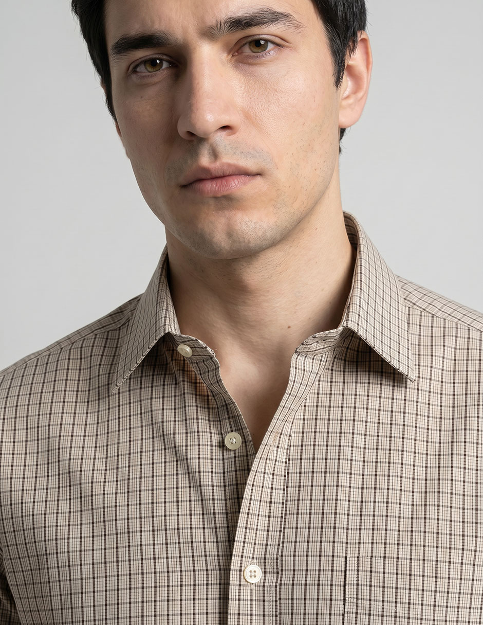Camisa formal brooks brothers manga larga para hombre