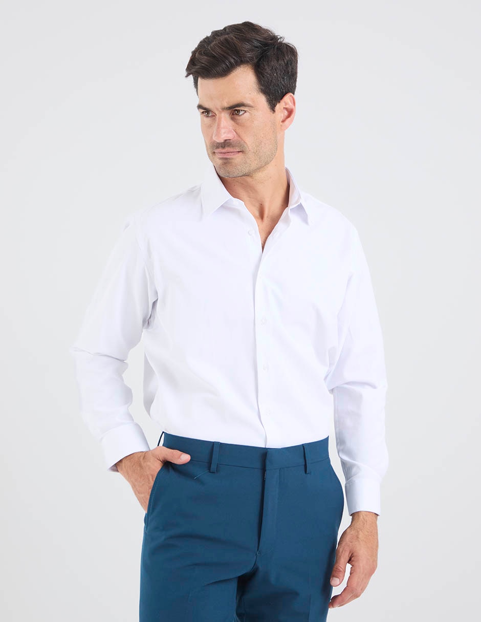 Camisa formal john henry manga larga para hombre