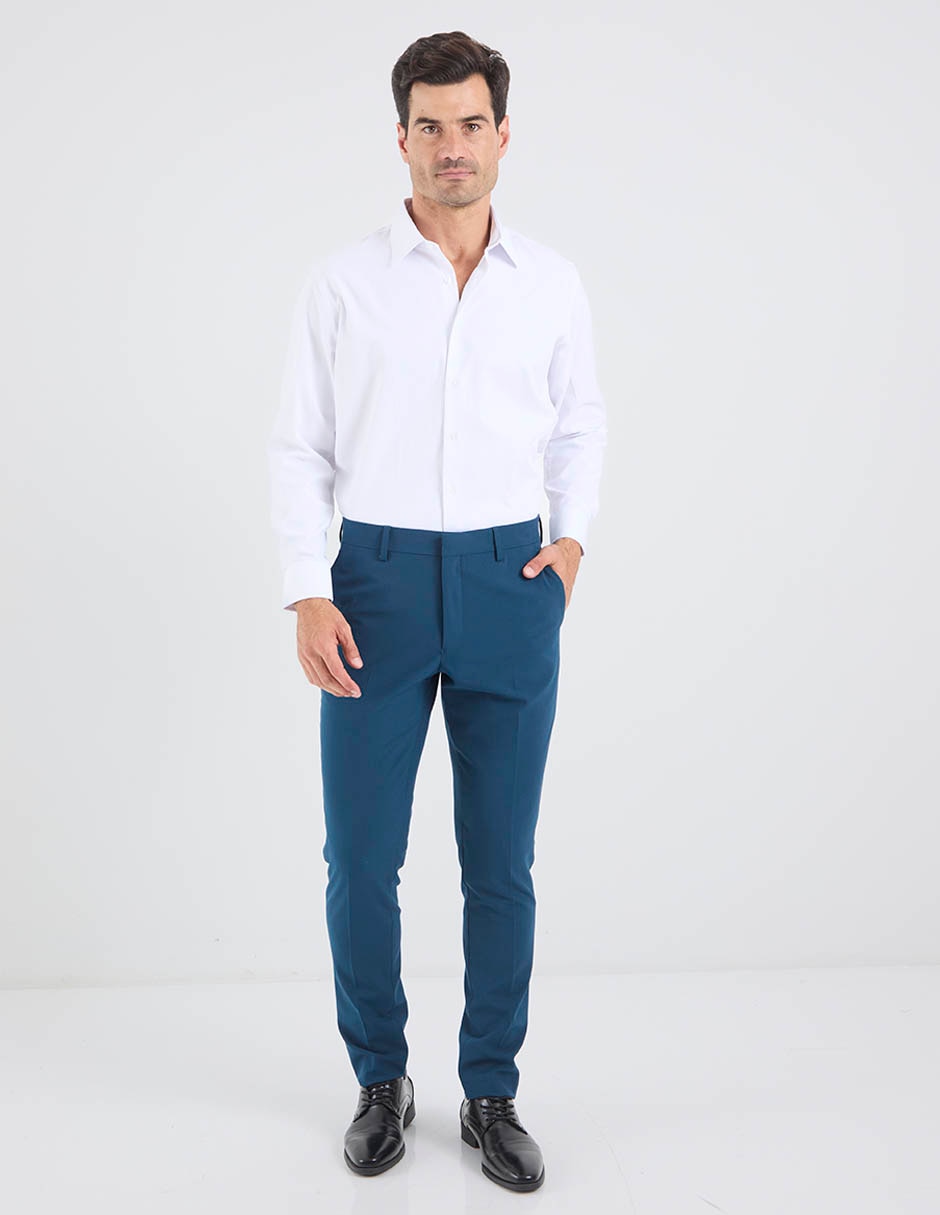 Camisa formal john henry manga larga para hombre