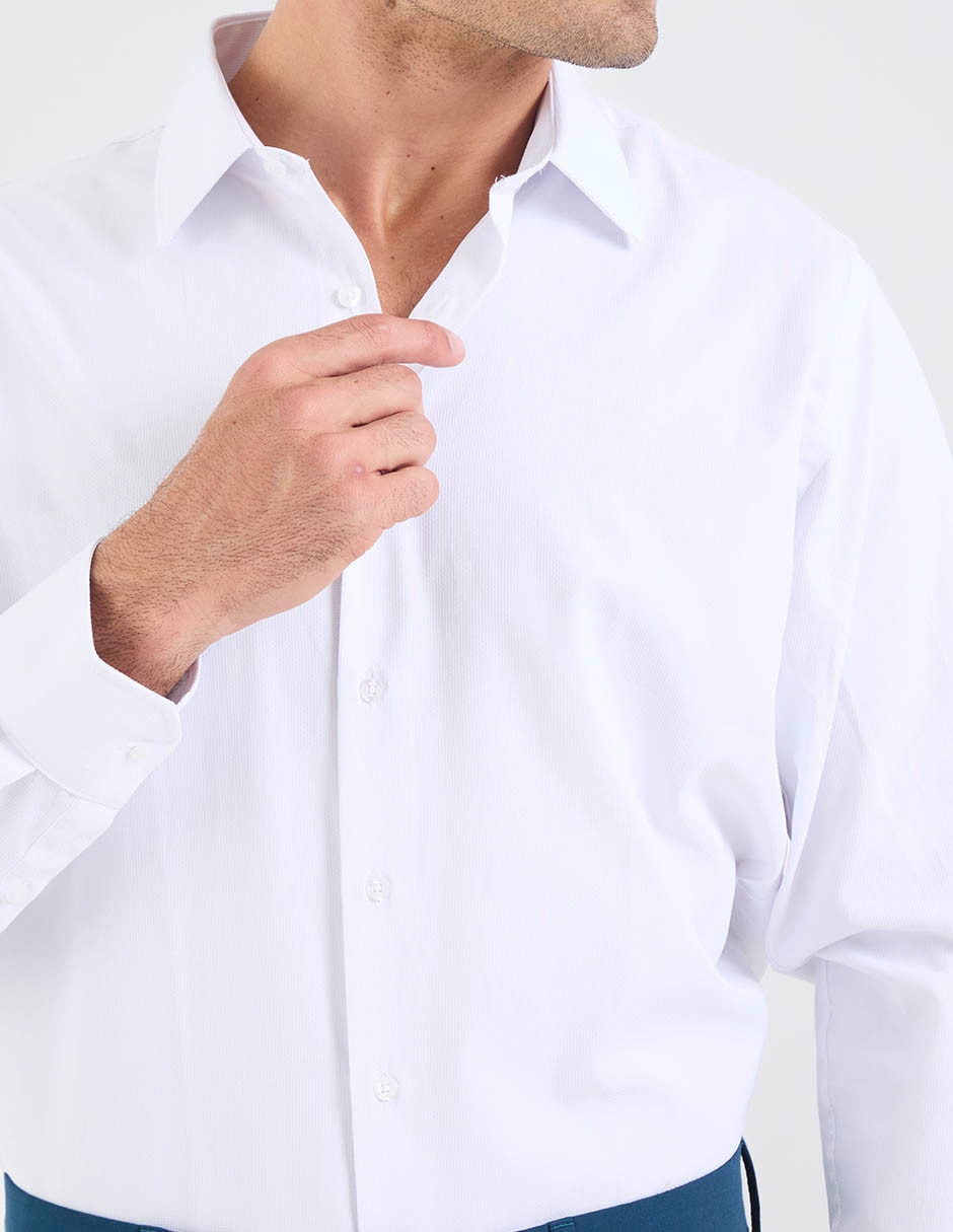 Camisa formal john henry manga larga para hombre
