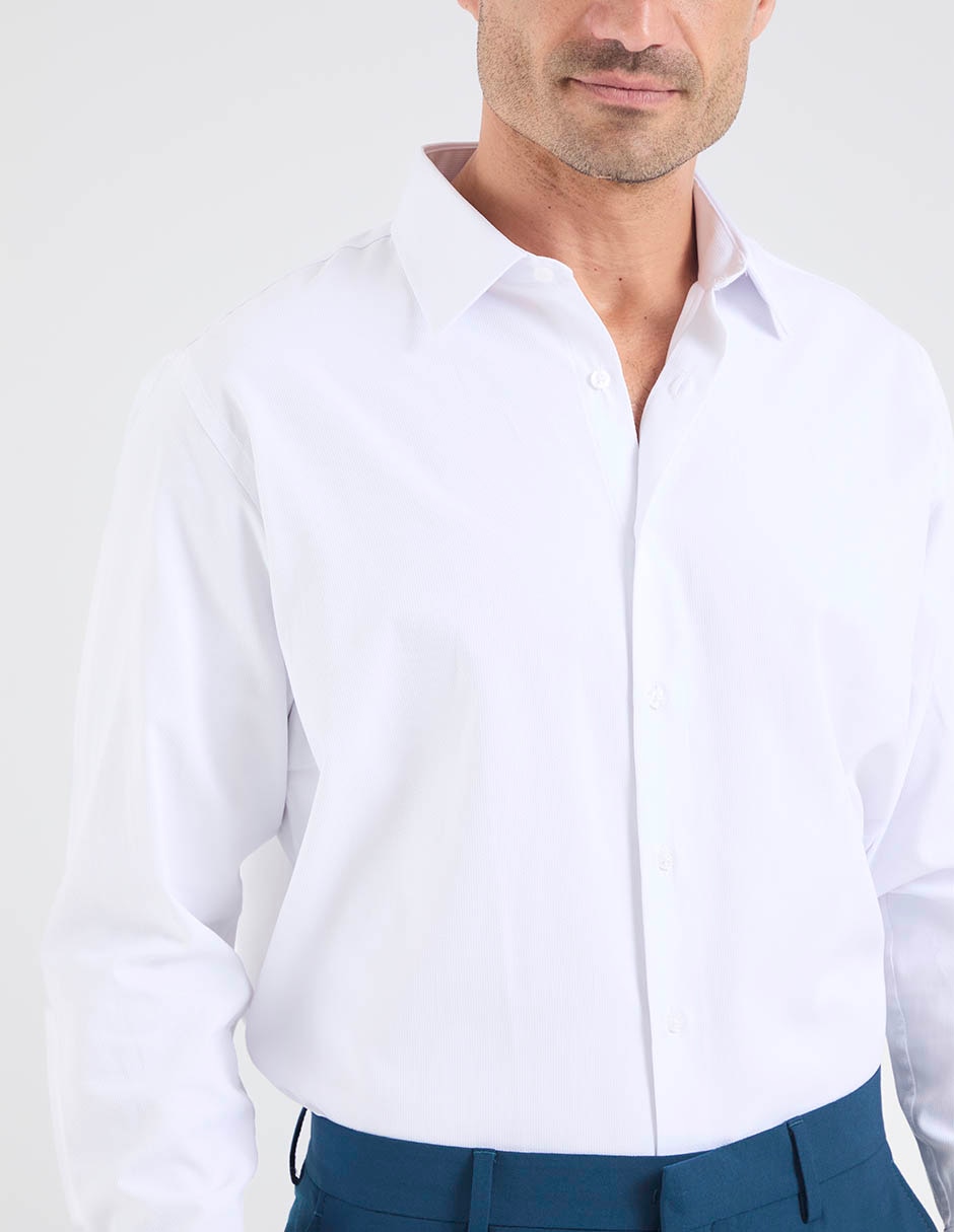 Camisa formal john henry manga larga para hombre