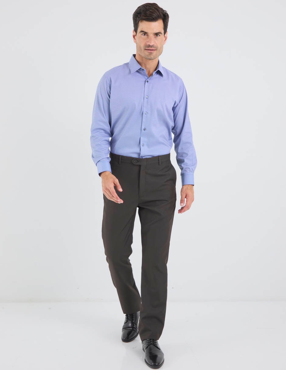 Camisa formal john henry manga larga para hombre