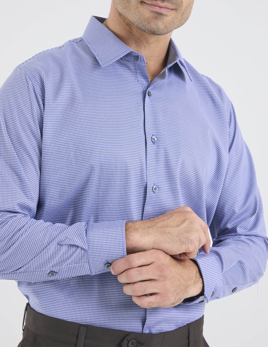 Camisa formal john henry manga larga para hombre
