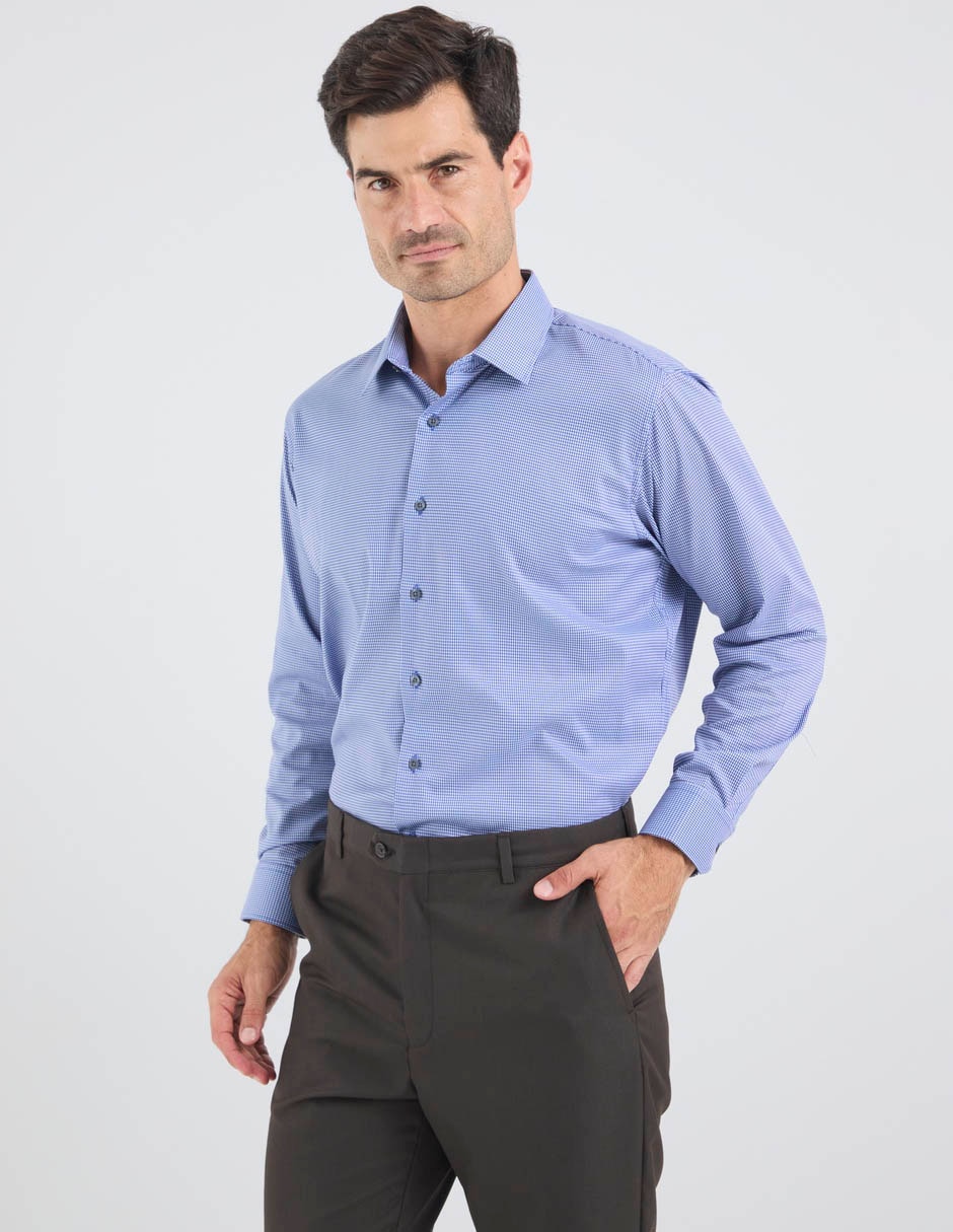 Camisa formal manga larga para hombre
