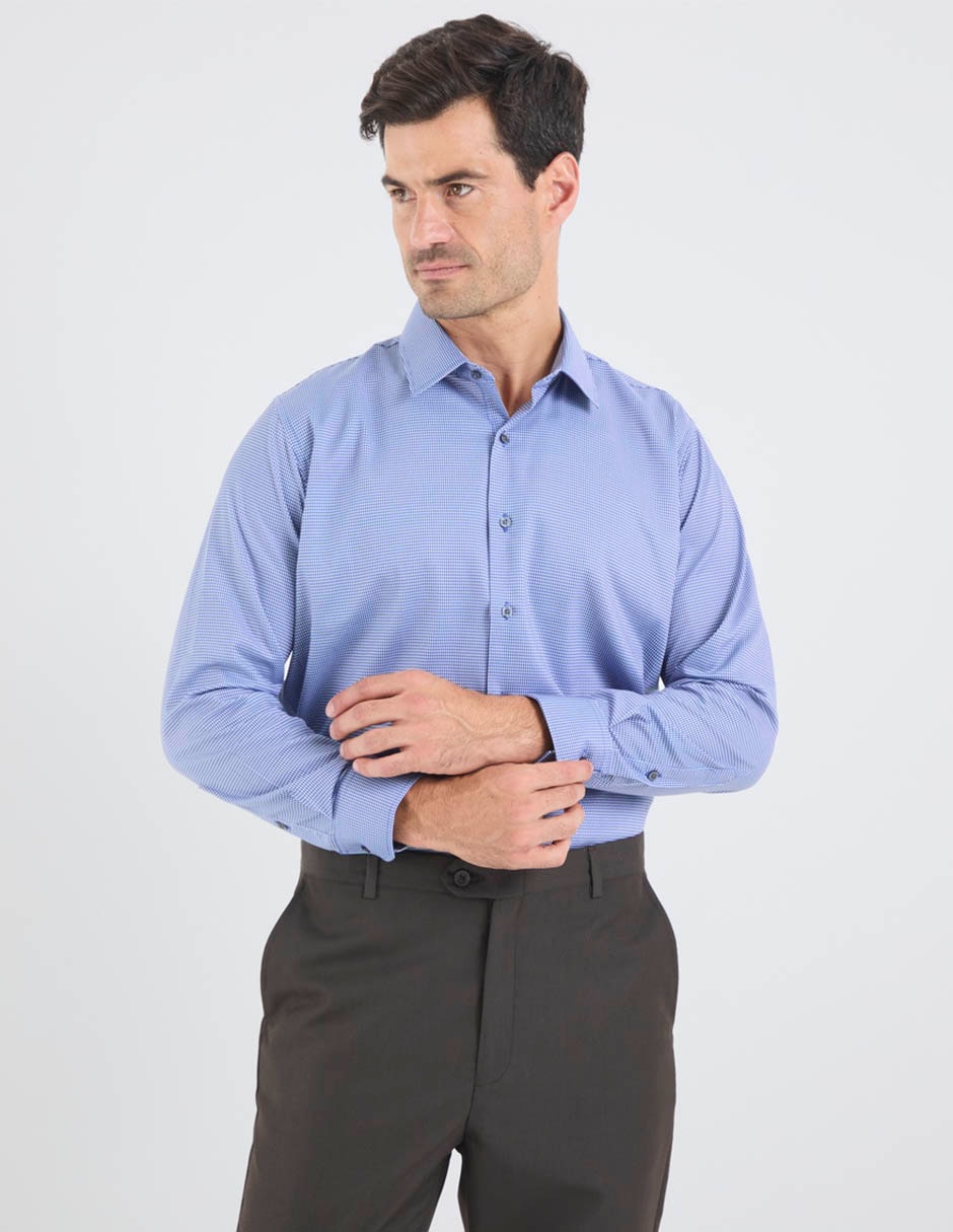Camisa formal manga larga para hombre