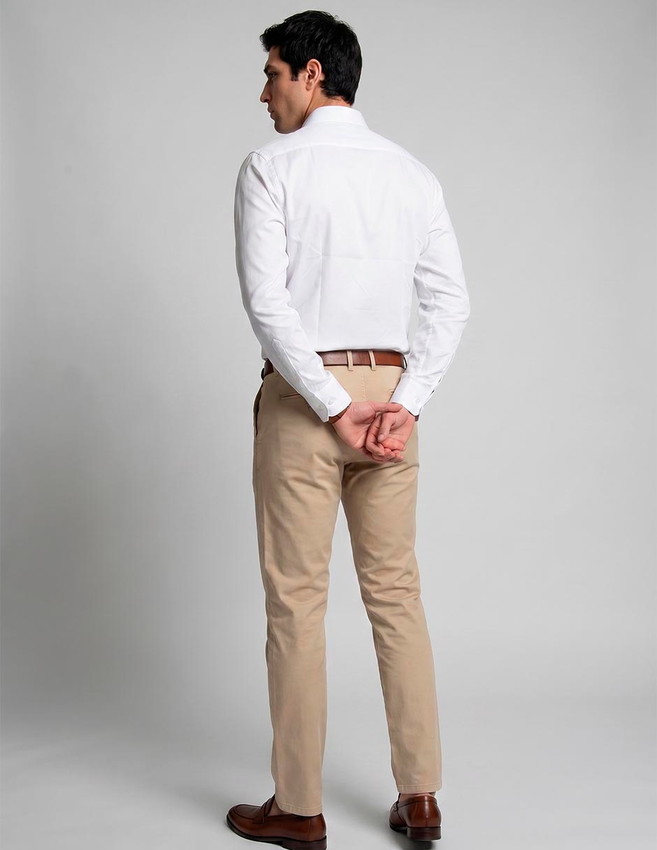 Camisa formal manga larga para hombre 2