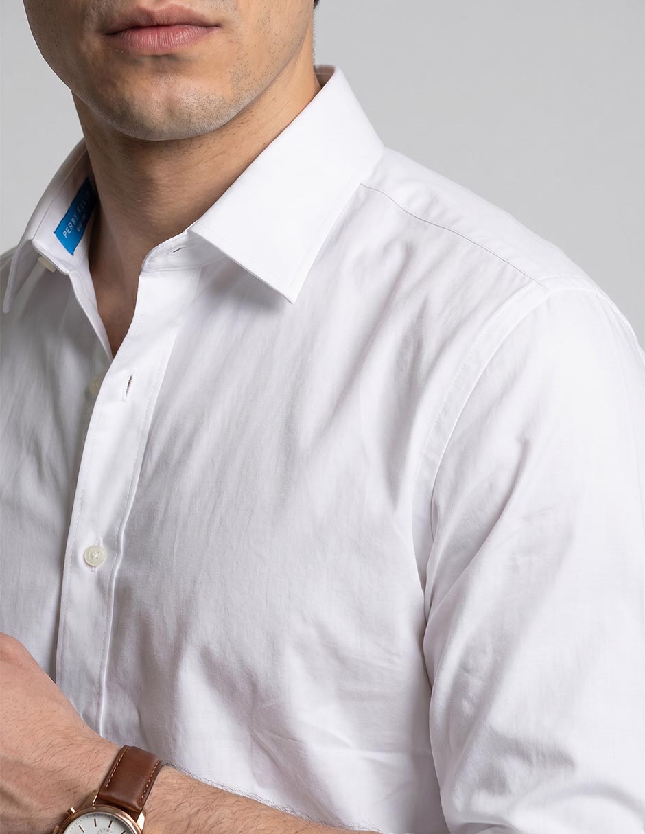 Camisa formal manga larga para hombre 3