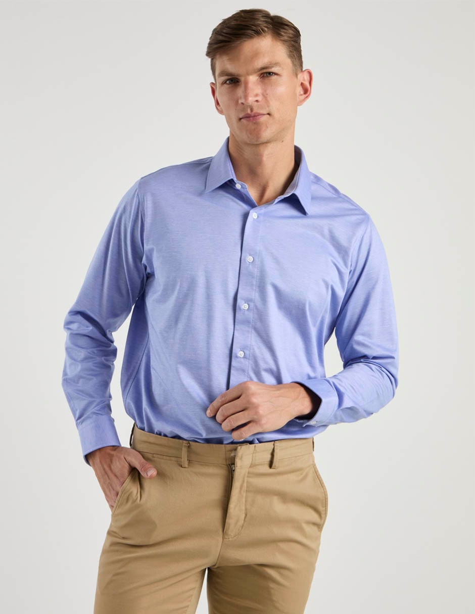 Camisa de vestir manga larga para hombre 8
