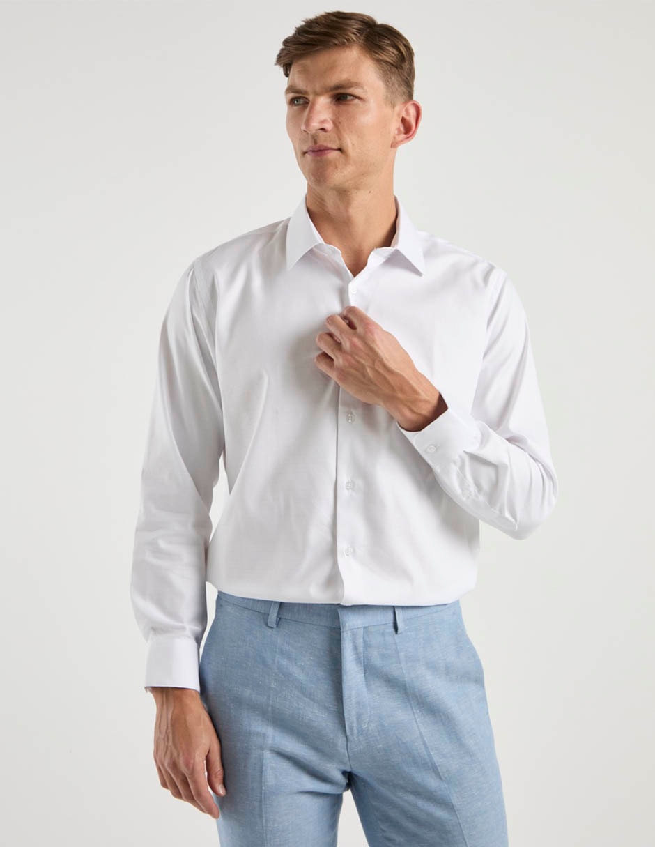 Camisa de vestir manga larga para hombre 10