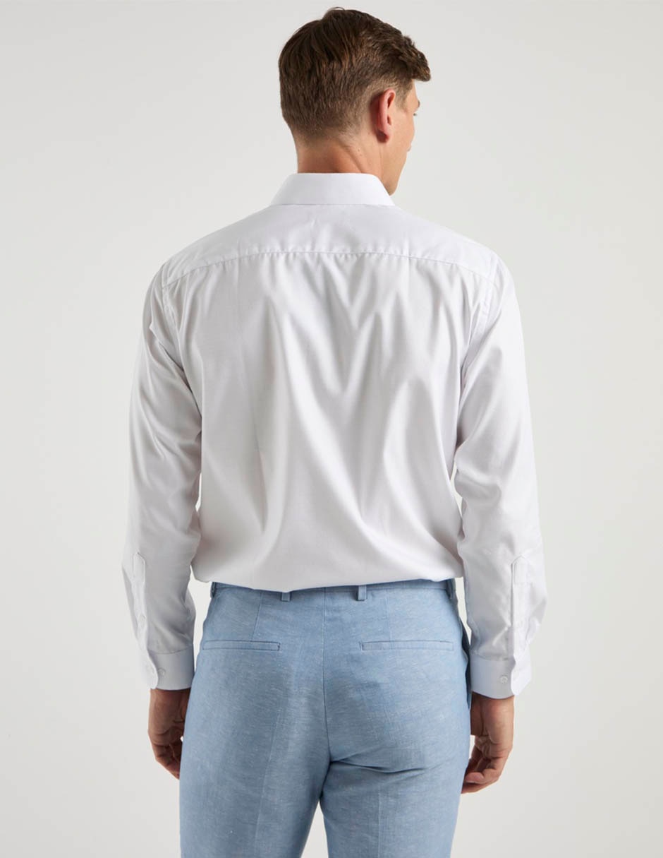 Camisa de vestir manga larga para hombre 11