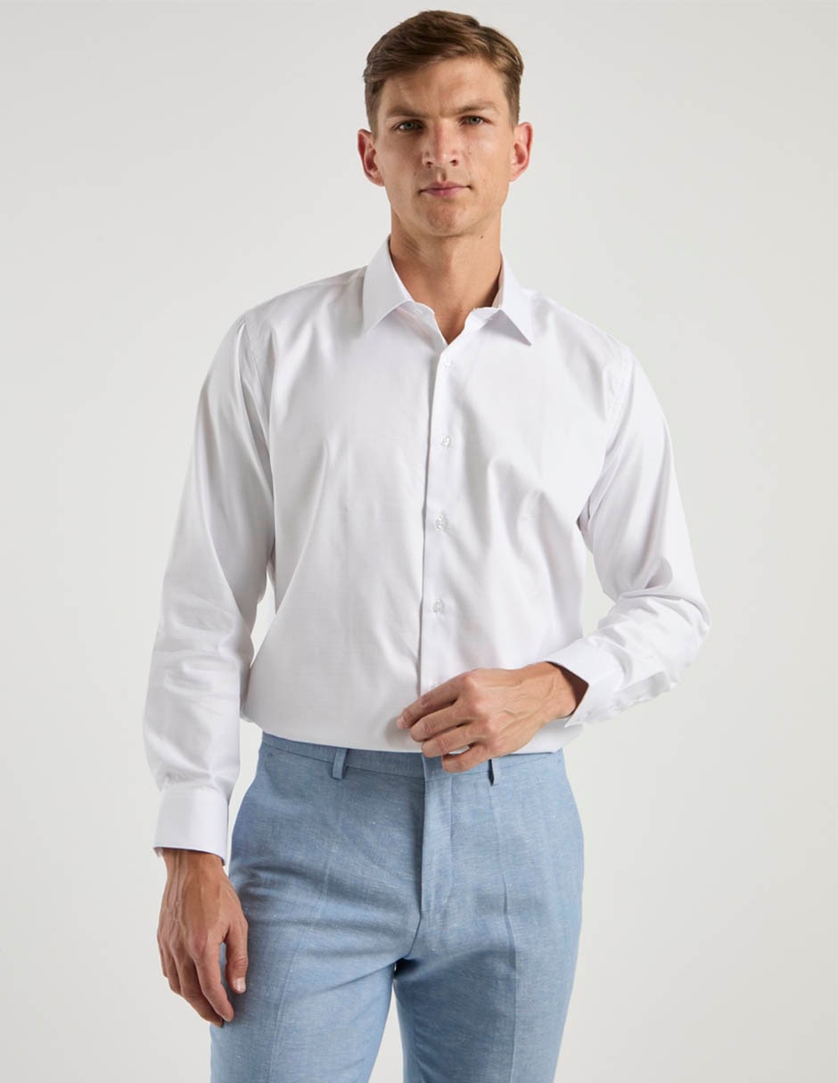 Camisa de vestir manga larga para hombre