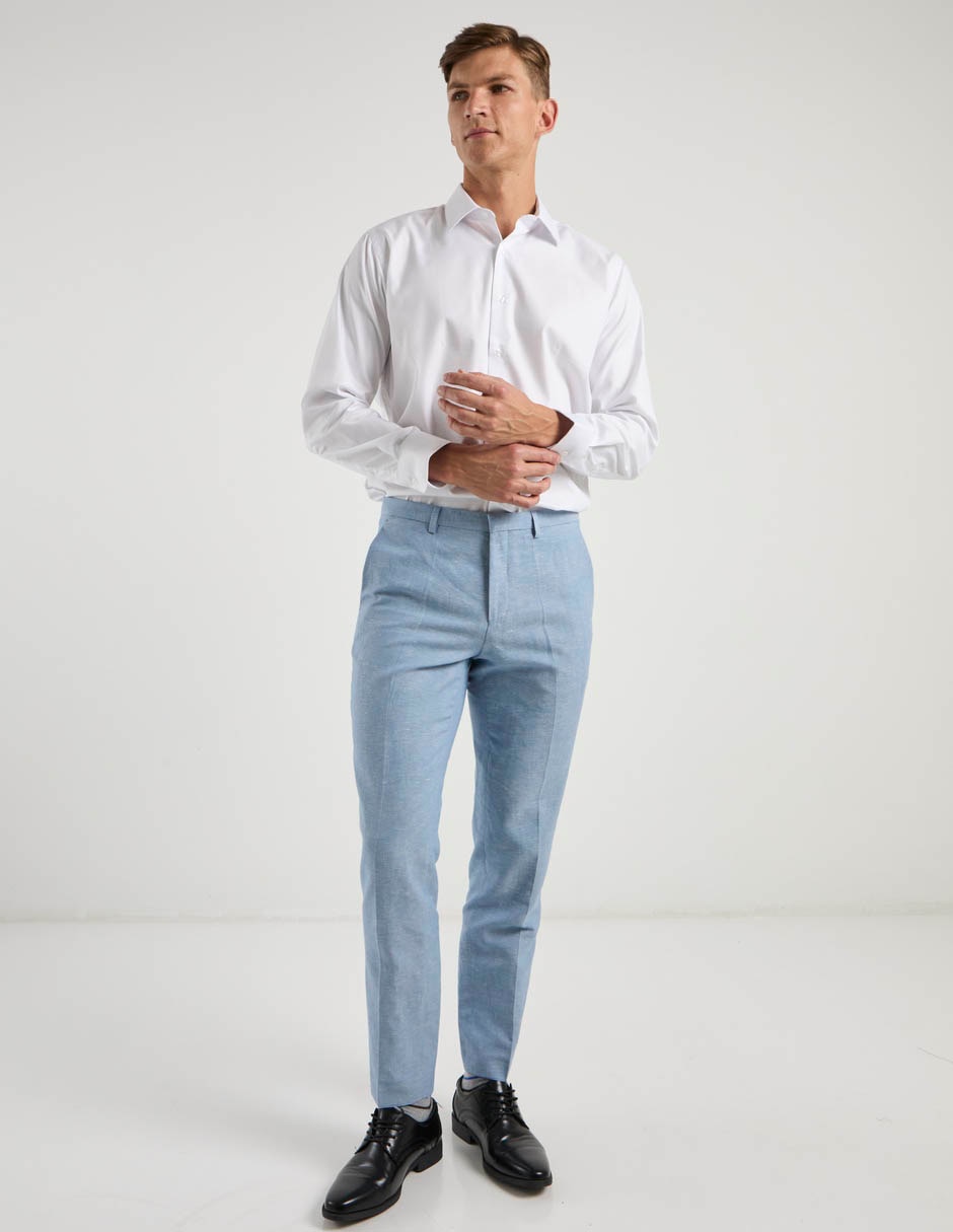 Camisa de vestir manga larga para hombre 8