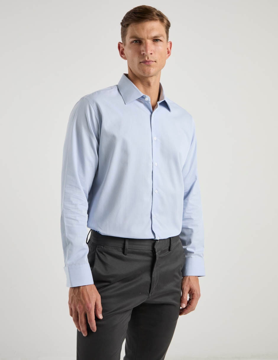 Camisa de vestir manga larga para hombre Camisa de vestir manga larga para hombre