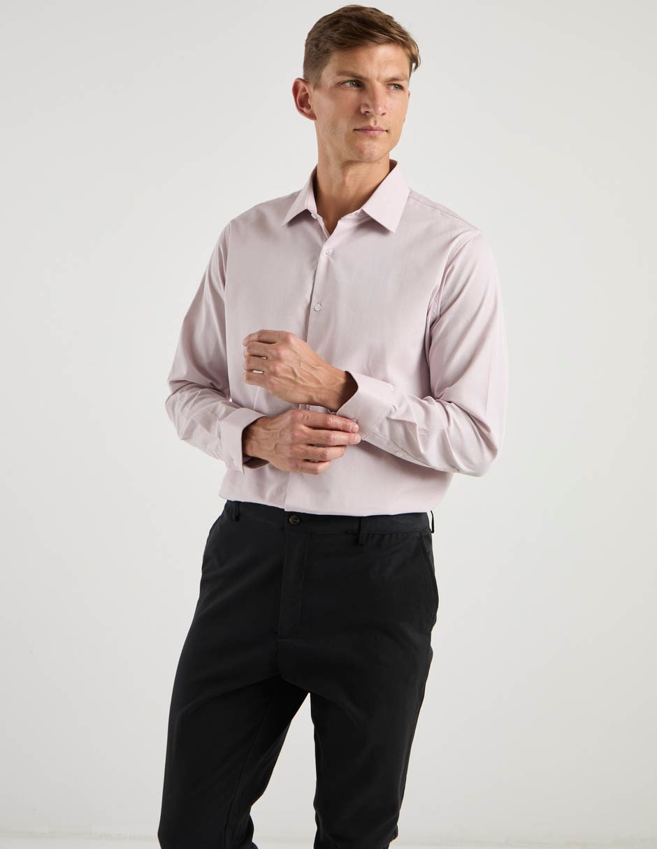 Camisa de vestir manga larga para hombre 8