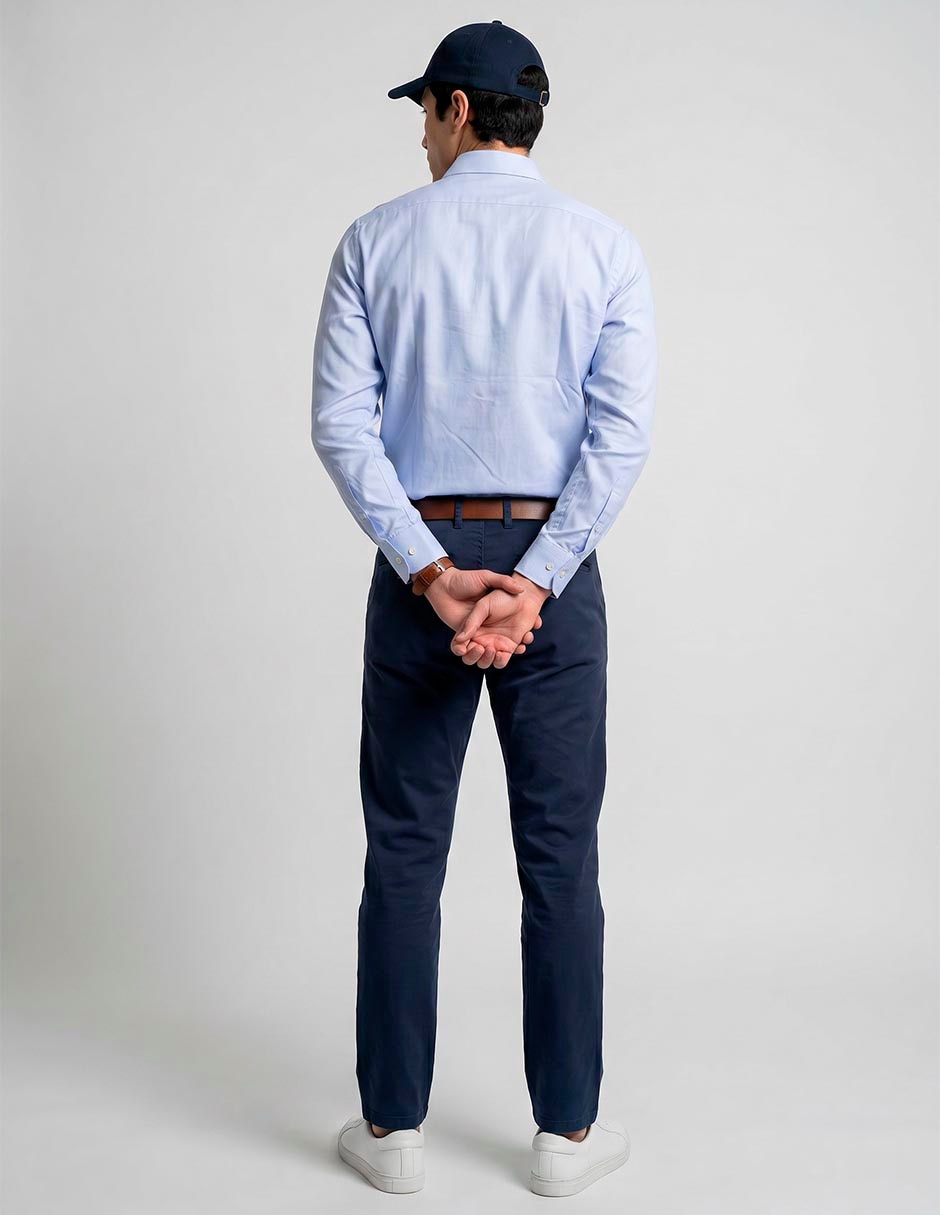 Camisa/Sobrecamisa Formal De Bambú Manga Larga Para Hombre