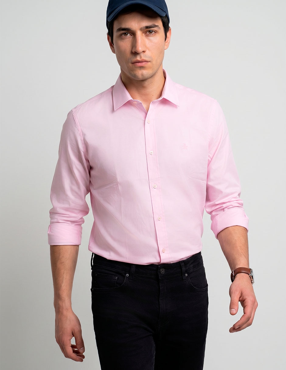 Camisa/Sobrecamisa Formal De Bambú Manga Larga Para Hombre Camisa/Sobrecamisa Formal De Bambú Manga Larga Para Hombre