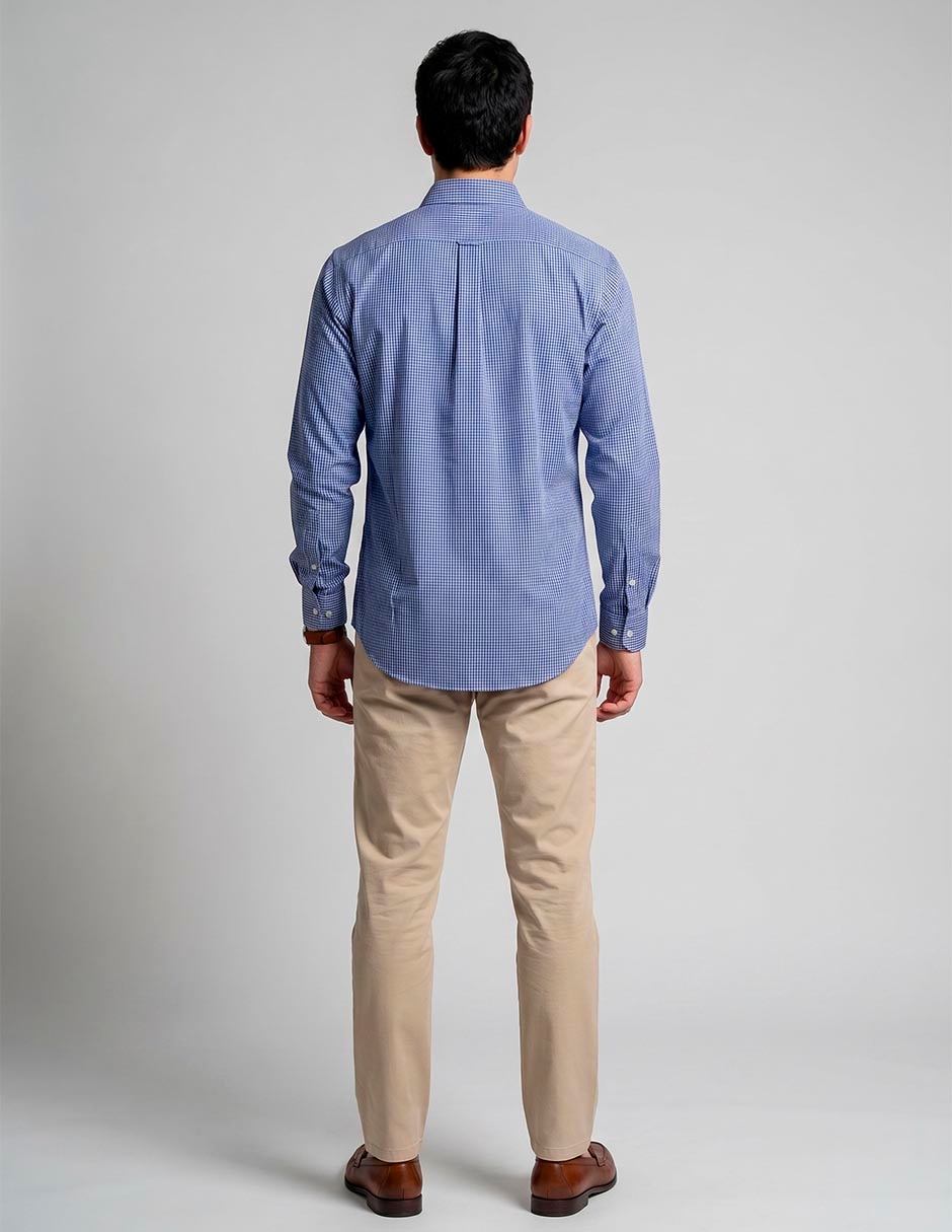 Camisa formal de bambú manga larga para hombre 2
