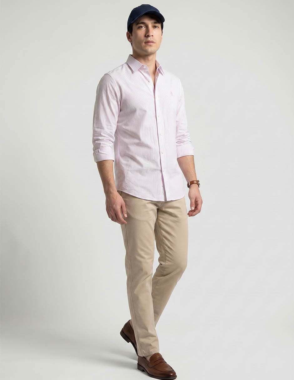 "camisa/sobrecamisa" formal original penguin "de" (si aplica) bambú "manga" larga "para hombre"
