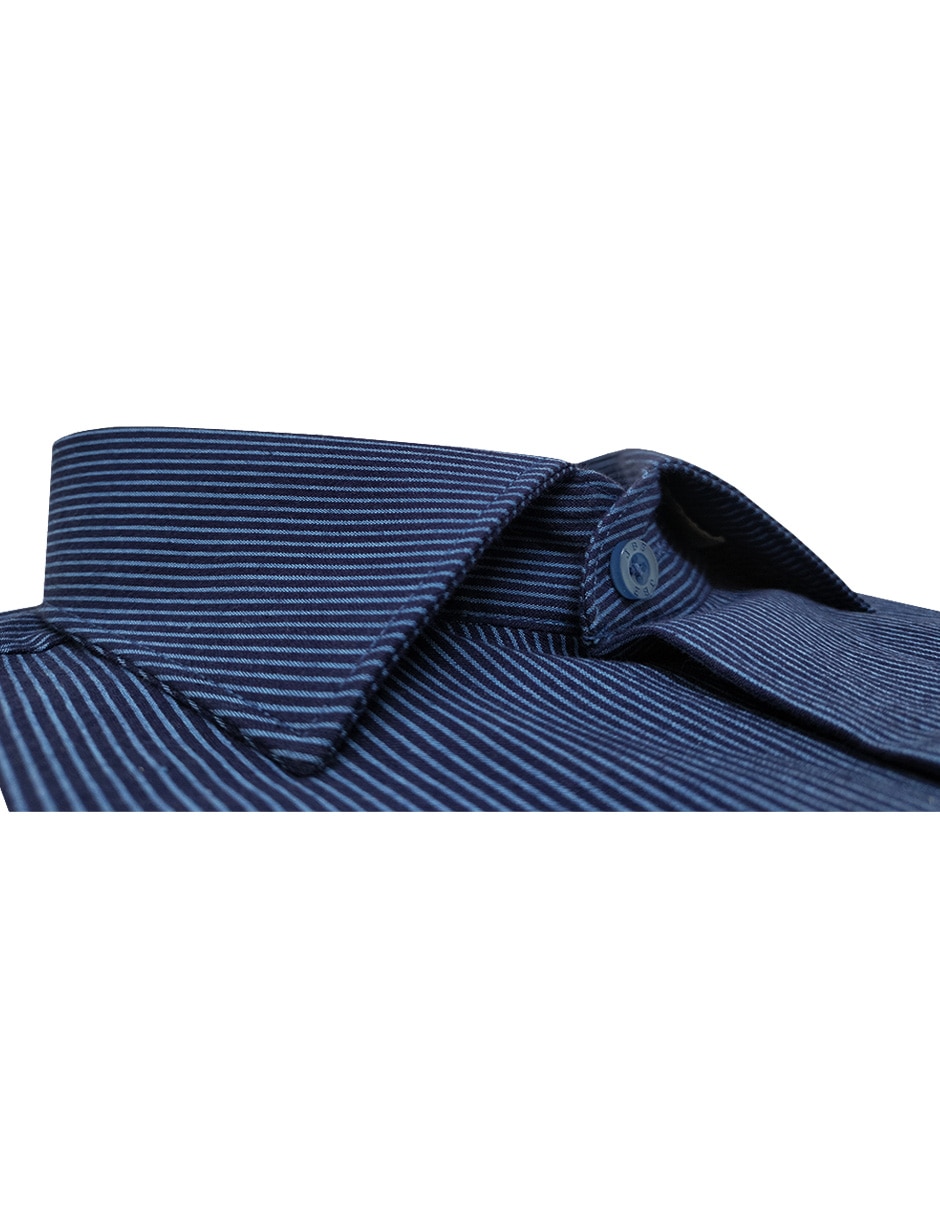 Camisa de vestir de algodón manga larga para hombre 4