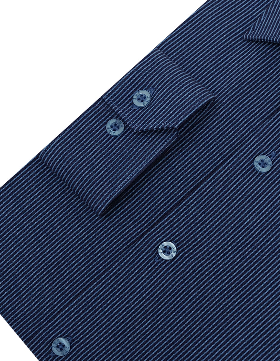 Camisa de vestir de algodón manga larga para hombre 2
