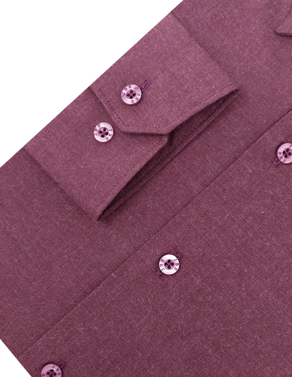 Camisa formal manga larga para hombre 4