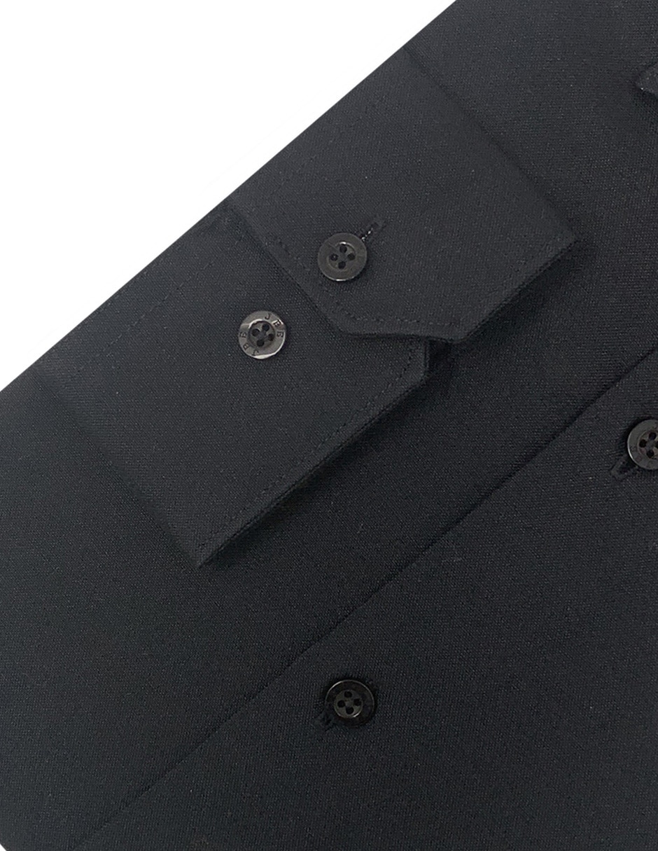 Camisa formal de algodón manga larga para hombre 4