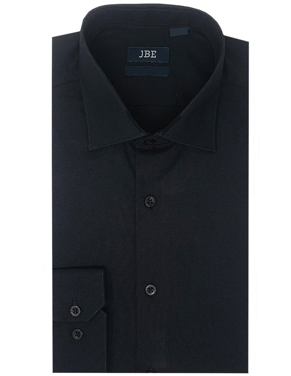 Camisa formal de algodón manga larga para hombre