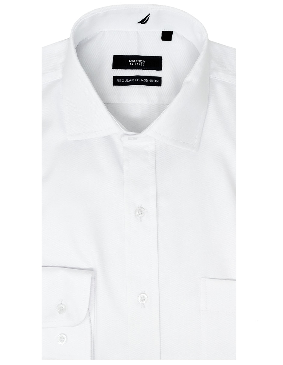 Camisa formal de algodón manga larga para hombre