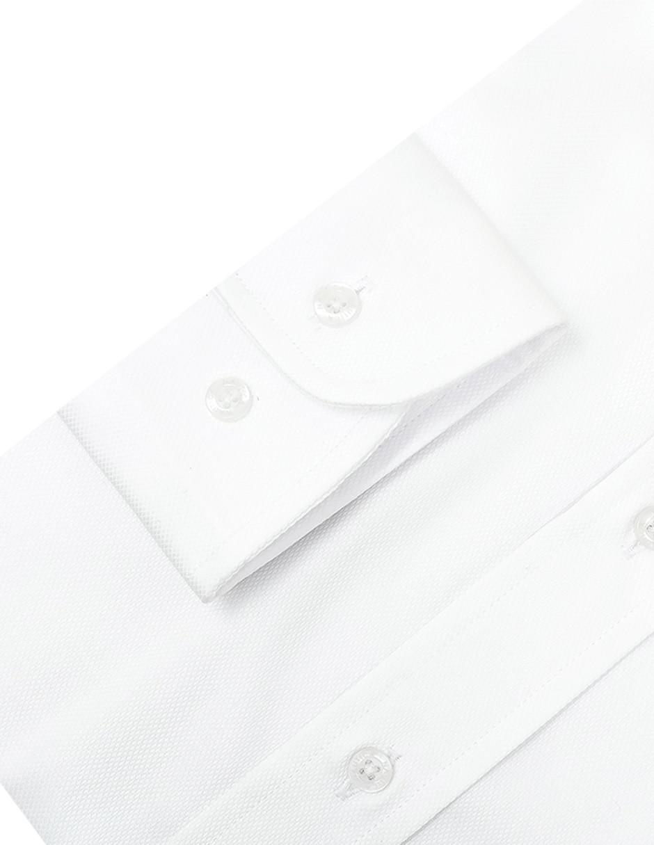 Camisa formal de algodón manga larga para hombre 4