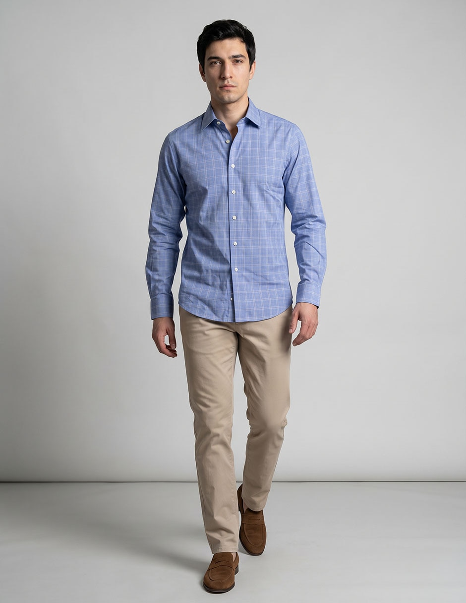 Camisa formal brooks brothers manga larga para hombre
