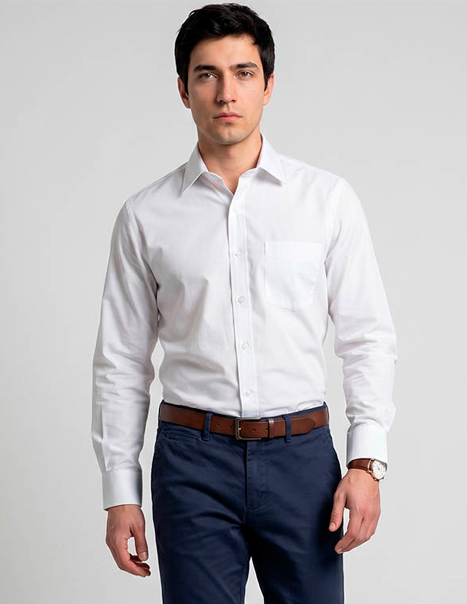 Camisa de vestir manga larga para hombre