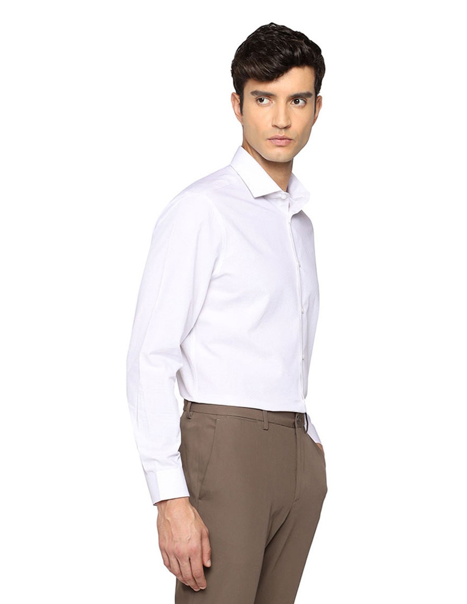 Camisa de vestir de algodón manga larga para hombre Camisa de vestir de algodón manga larga para hombre