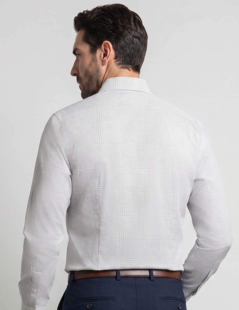 Camisa de vestir de algodón manga larga para hombre 9