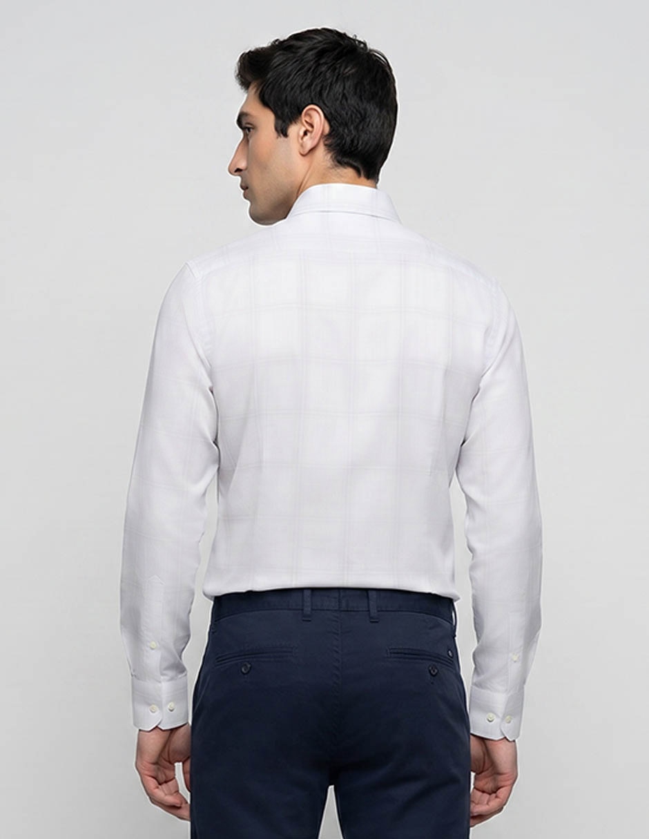 Camisa de vestir de algodón manga larga para hombre 3