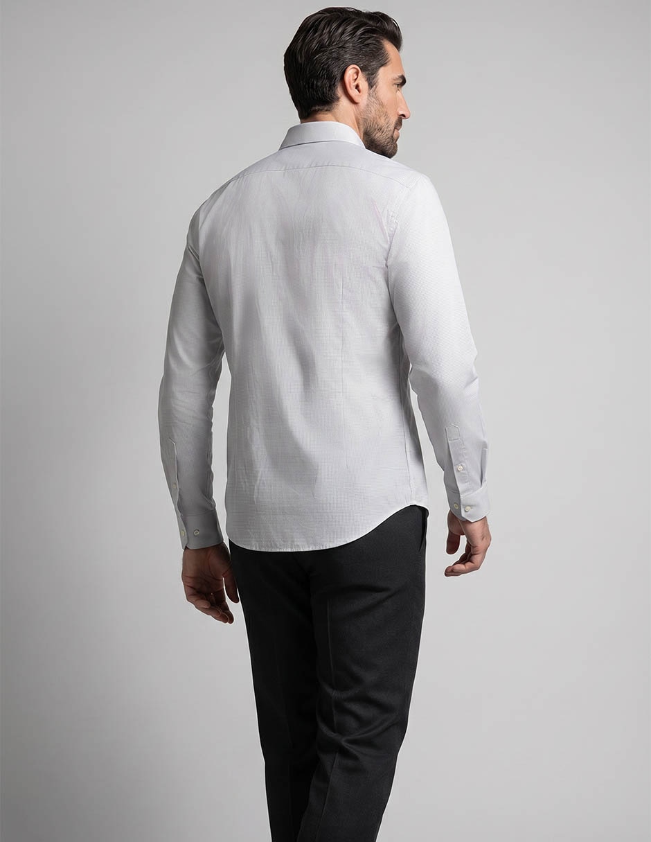 Camisa casual Calvin Klein de algodón manga larga para hombre