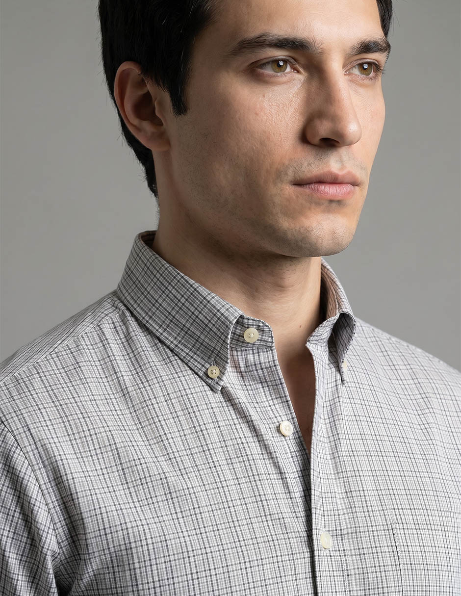 Camisa formal hilfiger de algodón manga larga para hombre 3